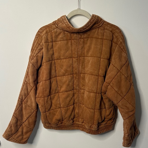 Free People Orange Quilted Jacket - Picture 5 of 6